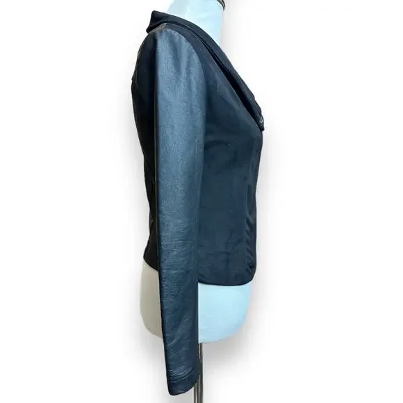 Romeo & Juliet Couture Faux Leather Moto Style Jacket EUC - Picture 3 of 10